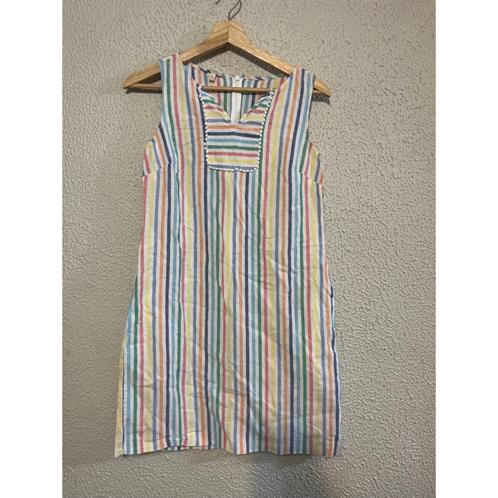 Multicolor Striped Sleeveless Dress